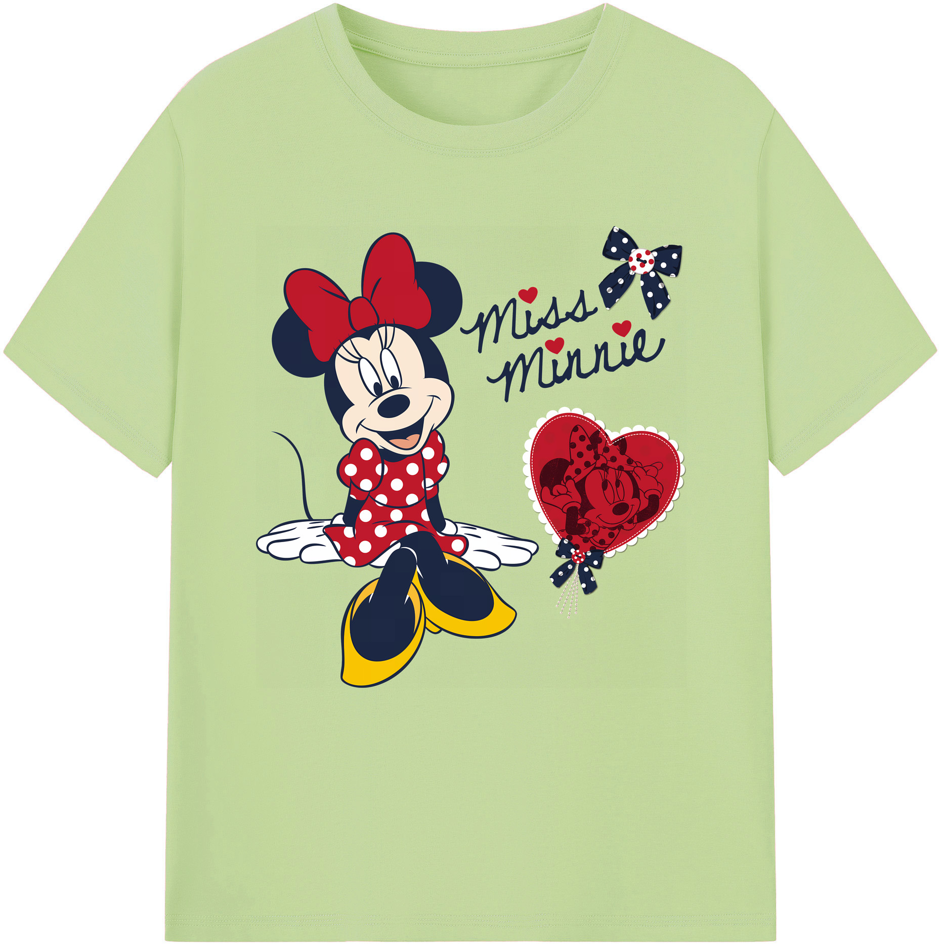 （画像用） ミッキーマウス Mickey Mouse 綿100％半袖Tシャツ（フロントプリント）